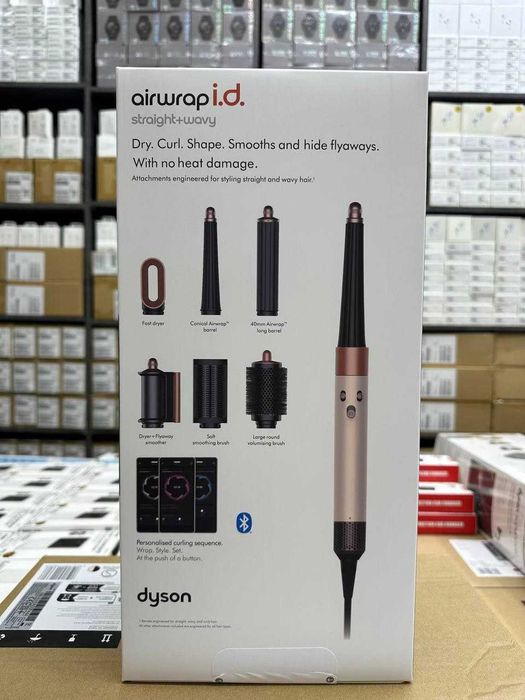dyson фен с насадками через блютузь