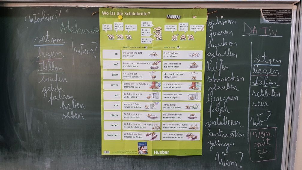 Cursuri de limba germană, efectuarea temelor germană matern,.