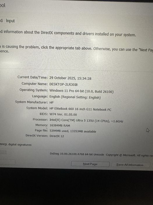 Laptop HP EliteBook 660 G11, Ultra 5 135U, 16GB RAM, SSD 512GB