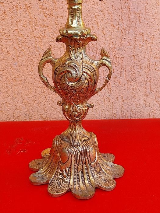 Sfeșnic patru brațe,bronz