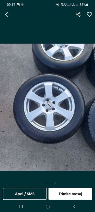 JANTE ALIAJ 5 X 112 + Cauciucuri de Iarnă 255 / 55 / 18 * Profil Bun *
