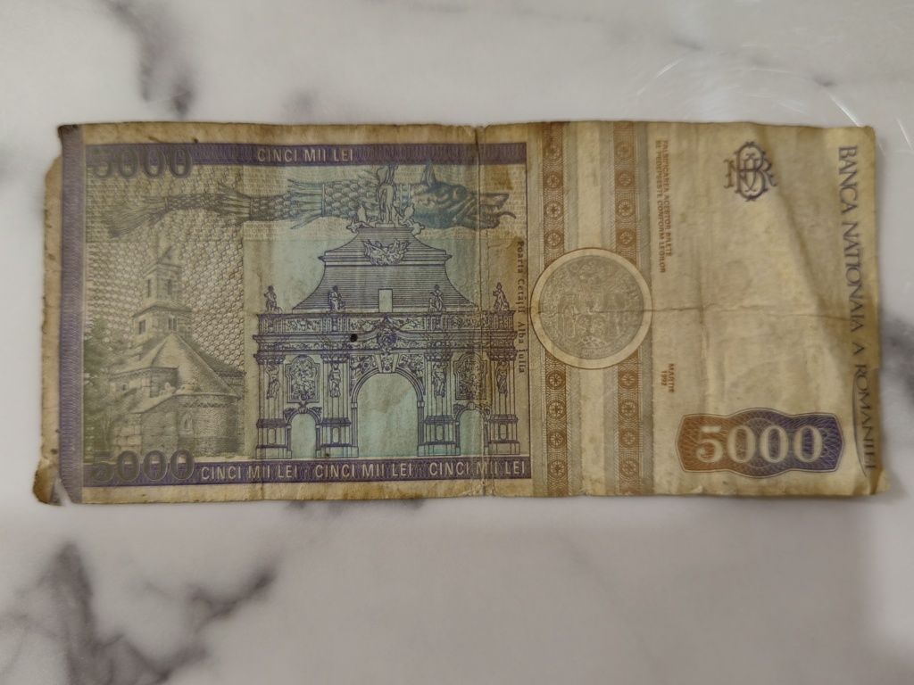 Bancnota 5000 mii lei 1992