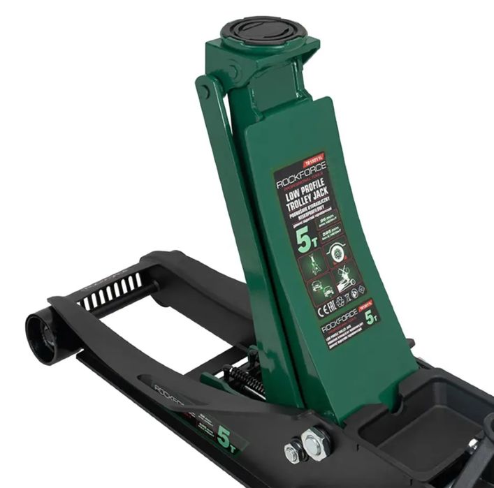 Нископрофилен хидравличен крик “крокодил” 5тона с педал ROCKFORCE