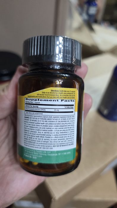 ДОСТАВКИ НЕТ Country Life, Life Extension DHEA 25 MADE in USA