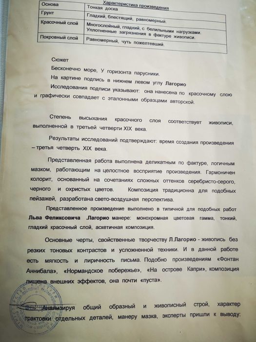 Руска картина/художник-Лев Лагорио/цена 30 000 лв