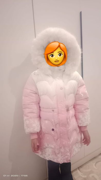 Продам зимнию куртку на девочку 6-7 лет