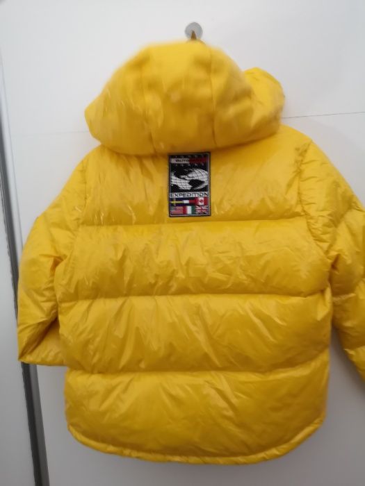 Tommy Hilfiger Jeans Outdoors Expedition Geaca puf Puffer galbena noua