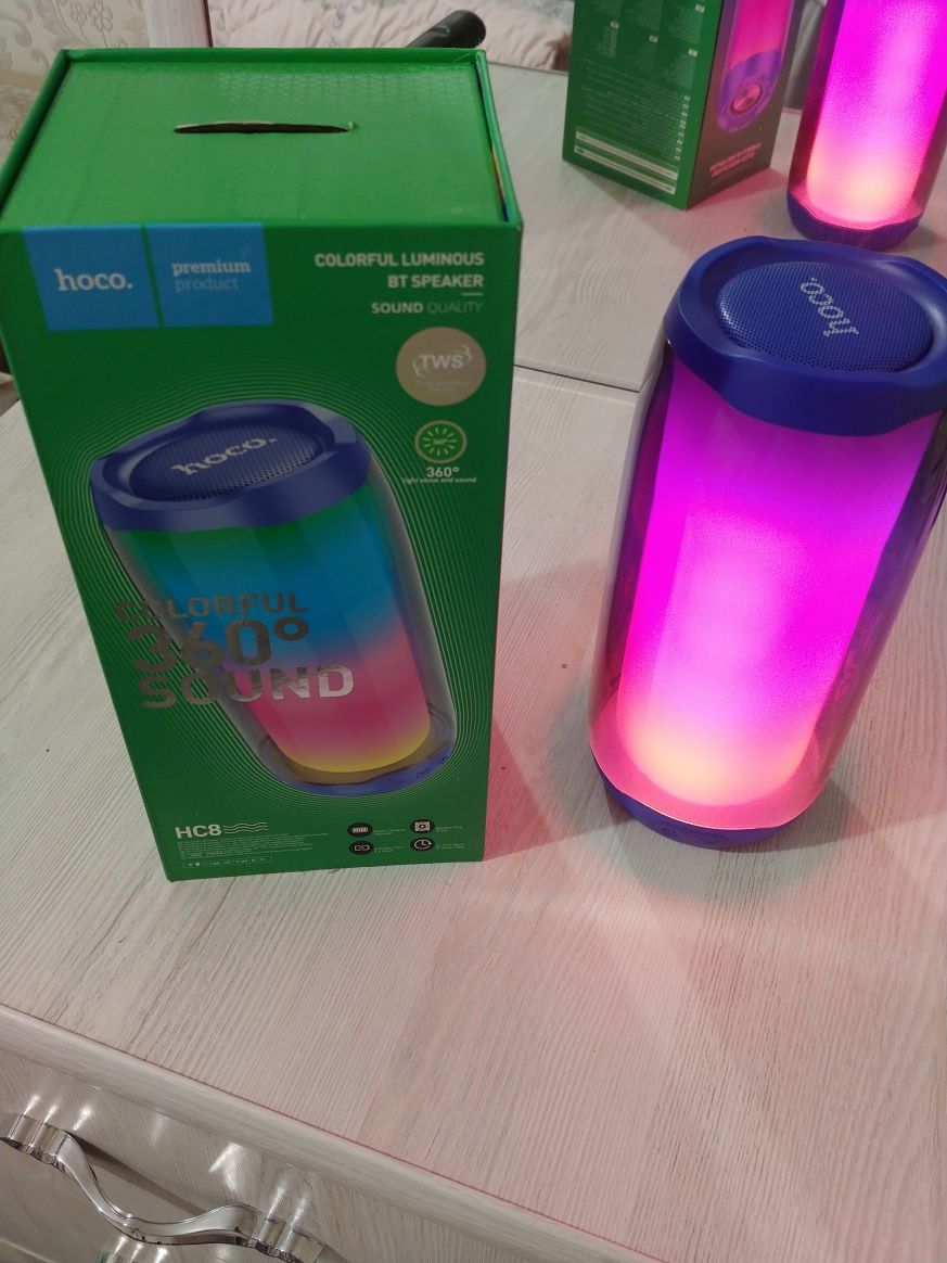 Портативная колонка HOCO HC8, Bluetooth, 10Вт, 1800мАч,