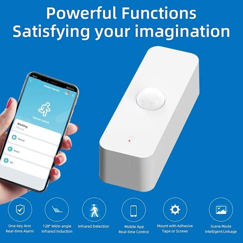 Tuya Smart WiFi или Zigbee PIR обемен (motion) сензор