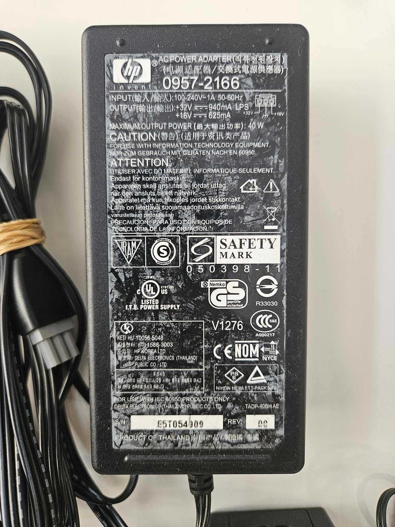 +Гаранция! Захранване зарядно за принтер HP 30V 32V 16V 18V
