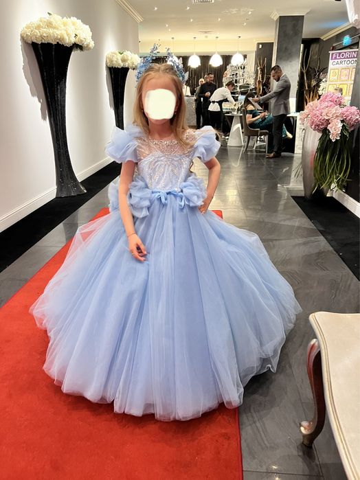 Rochie De Printesa 6-7 Ani Colectie 2023 Purtata 3-4 Ore