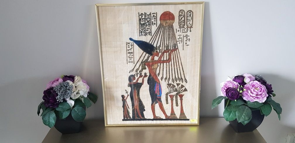 Tablou egiptean pe hârtie pergament