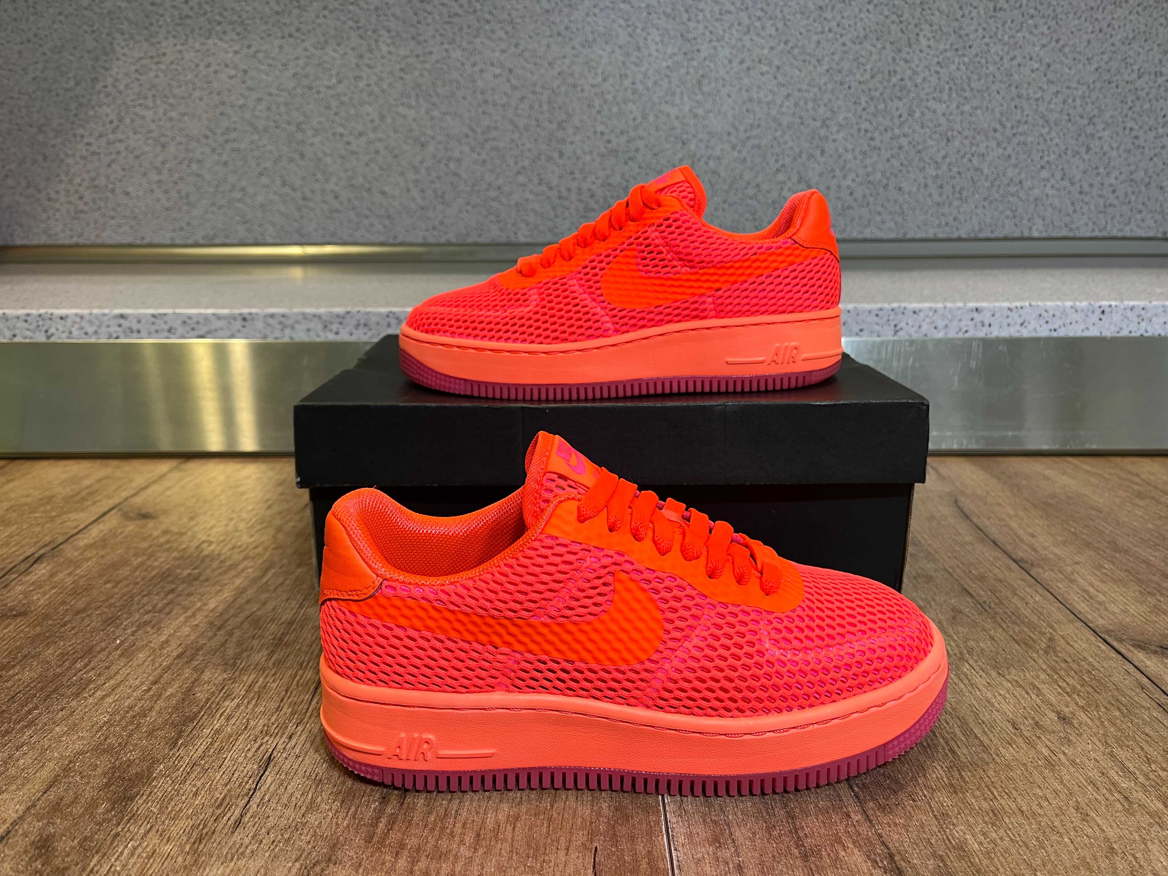 ОРИГИНАЛНИ *** Nike Air Force 1 Upstep Breathe Low Orange W