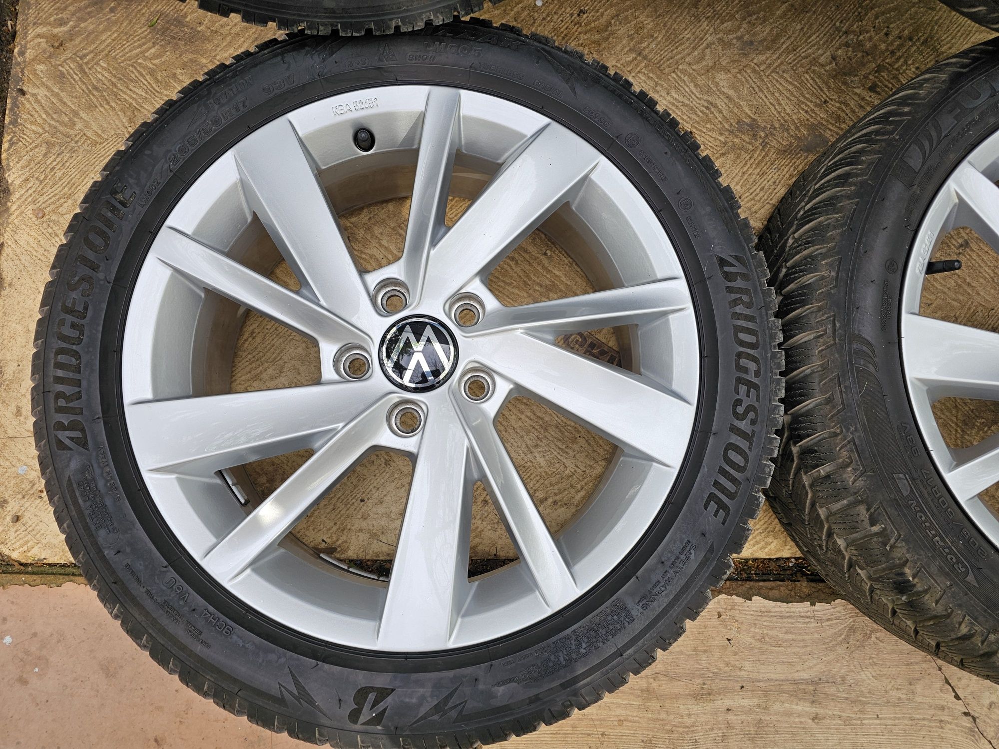 Jante aliaj 17" Skoda /Volkswagen/Seat/ Audi cu anvelope 205/50/17