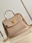 Geanta Louis Vuitton Lockme Ever mini Greige, 23 x 17 x 10 cm, Premium