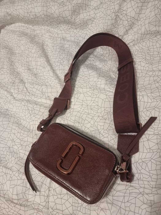 Geanta Marc Jacobs The Snapshot crossbody - model extrem de rar Monocr