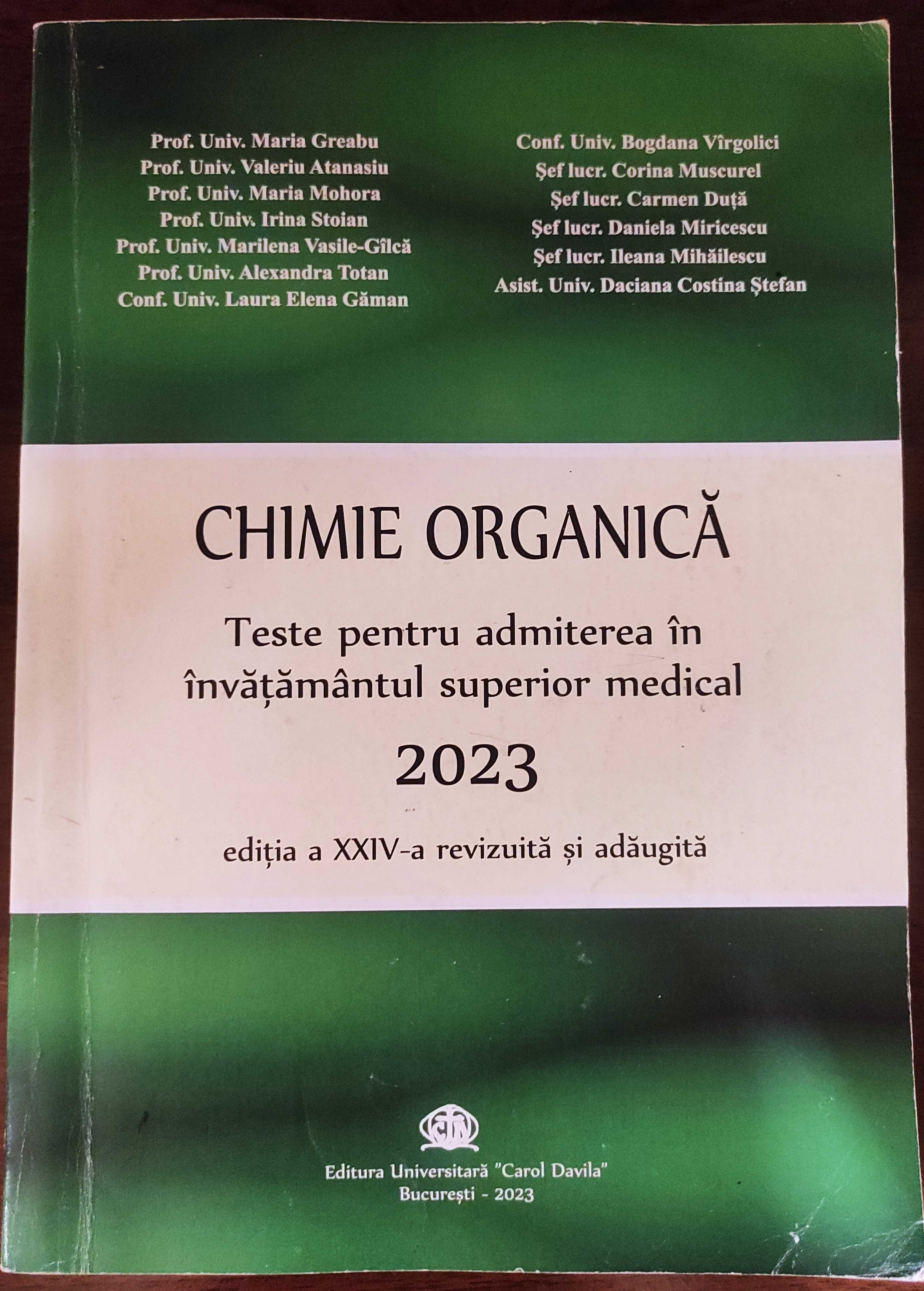 Teste si grile pentru Admitere la Facultatea de Medicina - 3 carti