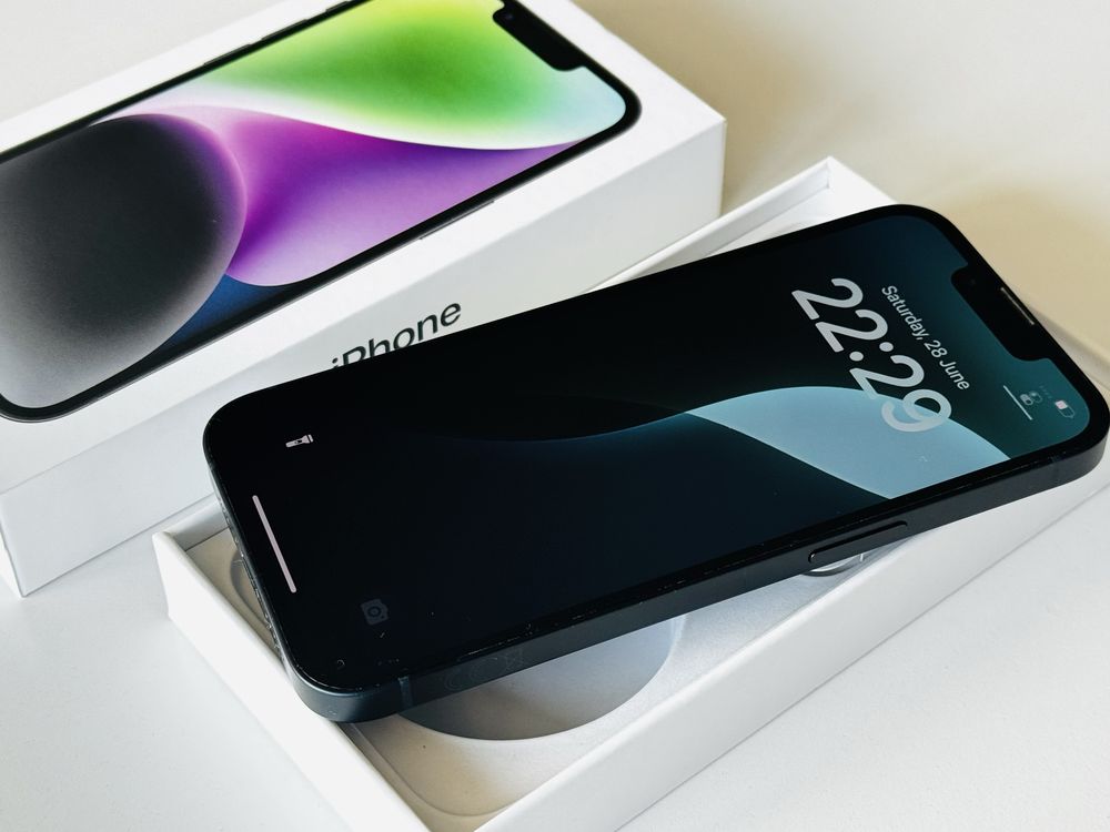 Iphone 14 256GB Black Като нов! 100% Батерия! Гаранция 6 месеца