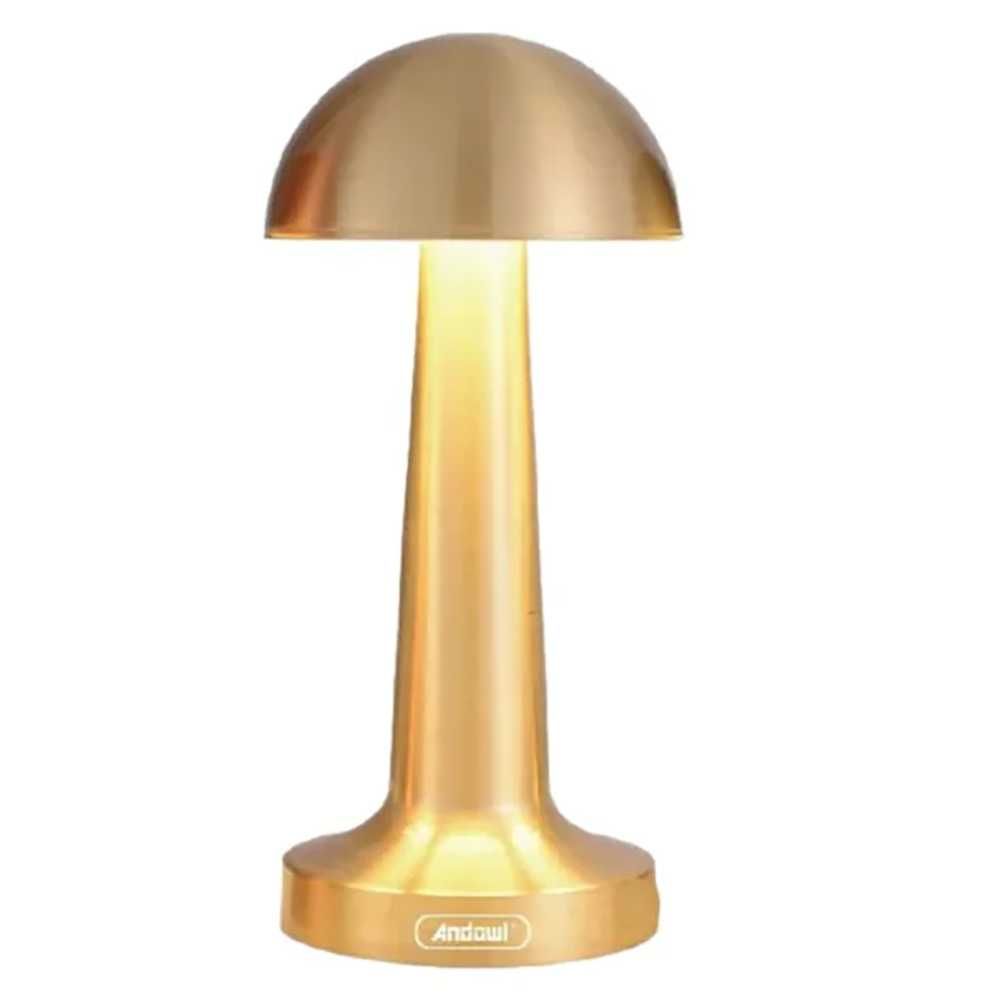 Lampa de birou portabila Gold ciupercuta 3W Baterie: 1800MAH
