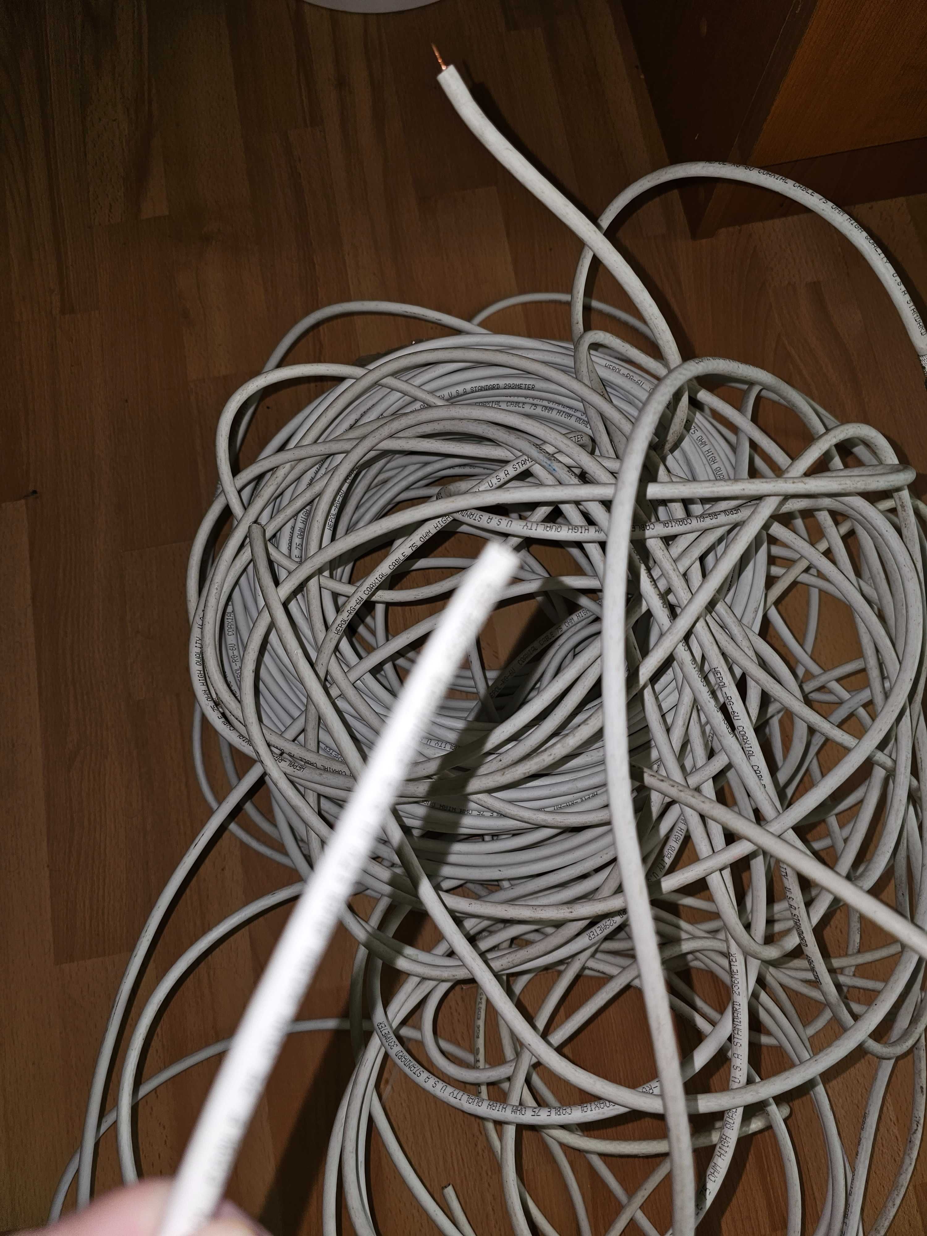 Cablu Coaxial RG6 CUPRU-CUPRU 70m