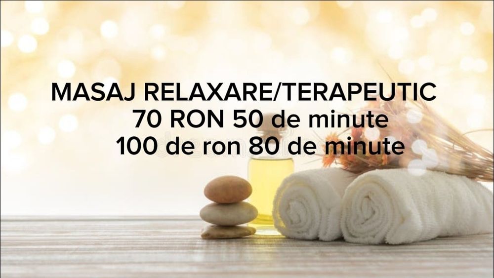 -Masaj terapeutic / de relaxare