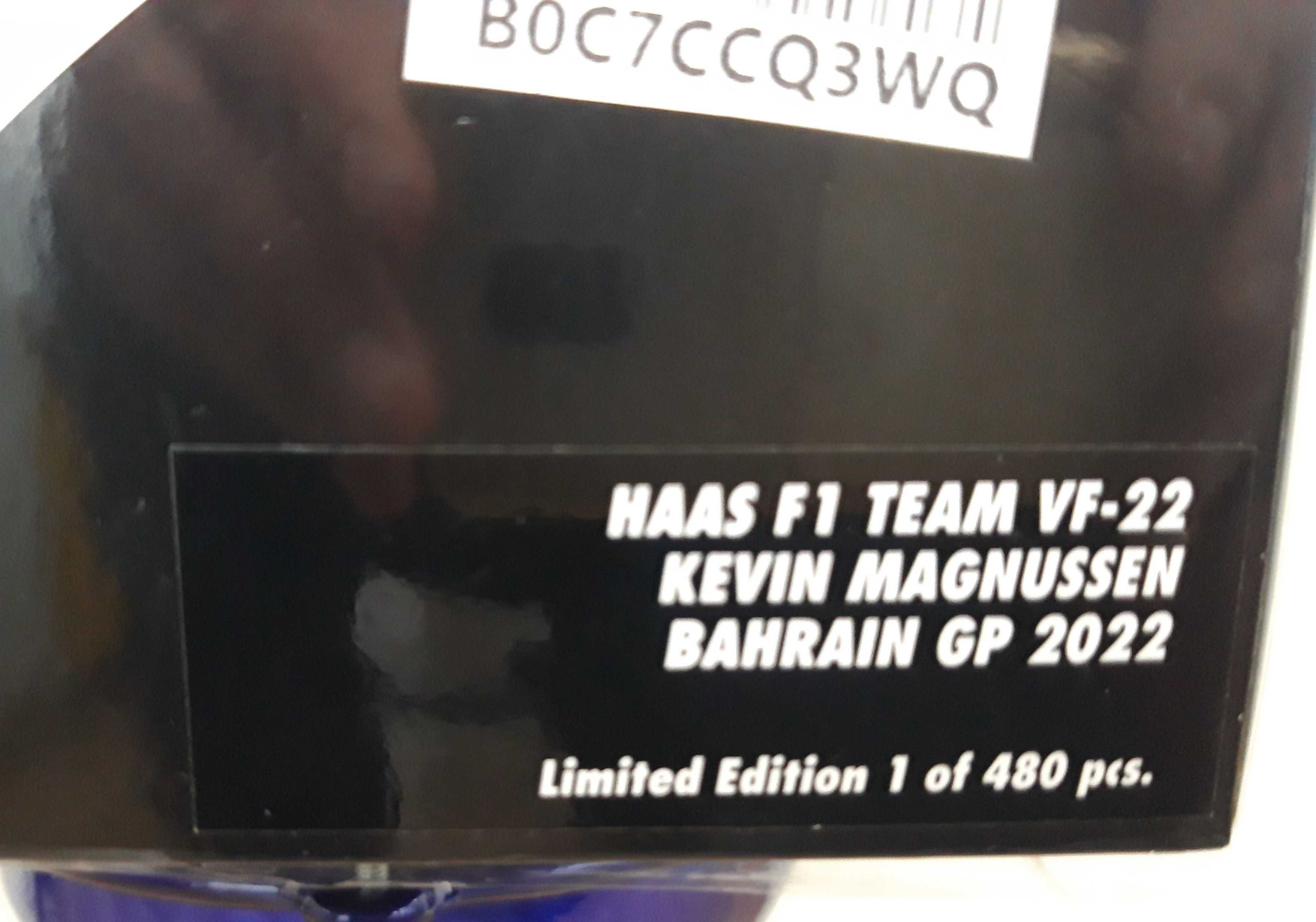 Minichamps 1,18 HAAS VF 22 F 1 KEVIN Magnussen GP 2022 Bahrain