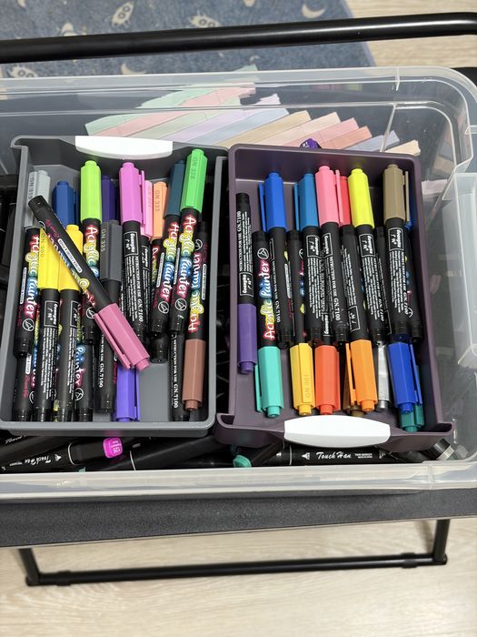 Set carioci, acuarele si creioane