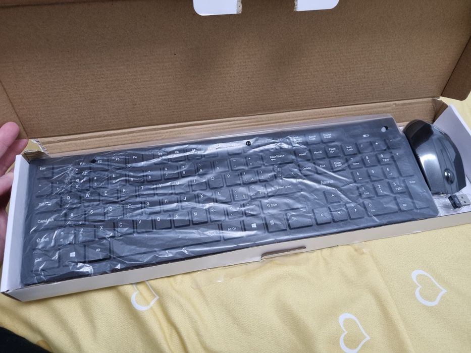 Kit Mouse + Tastatura Hama RF 2300, Wireless, Negru (Noi)