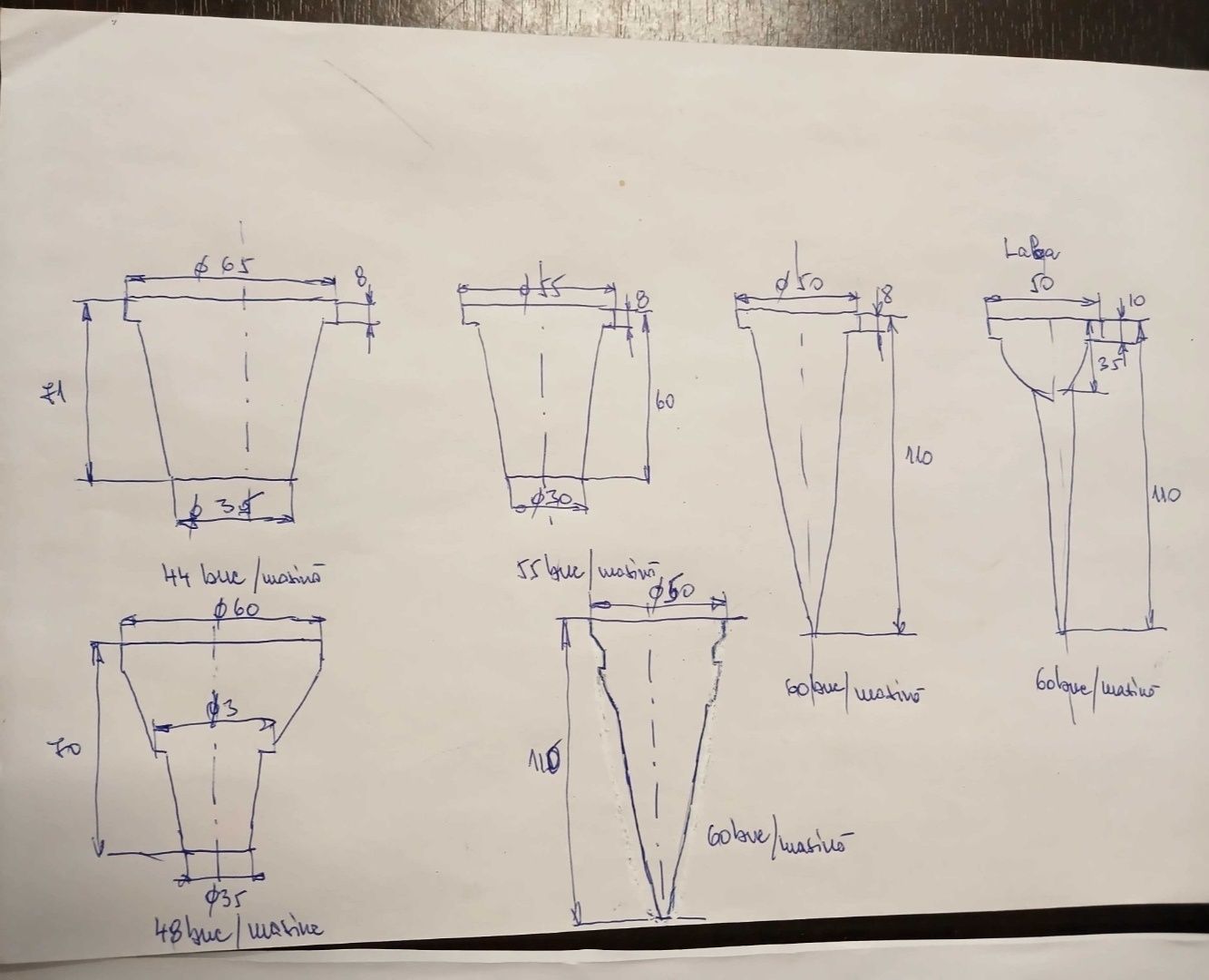 Masini de cornet inghetata forma pahar 2 tipuri si con 2 tipuri