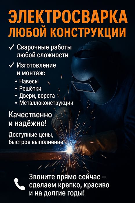 Электросварка любой конструкции!