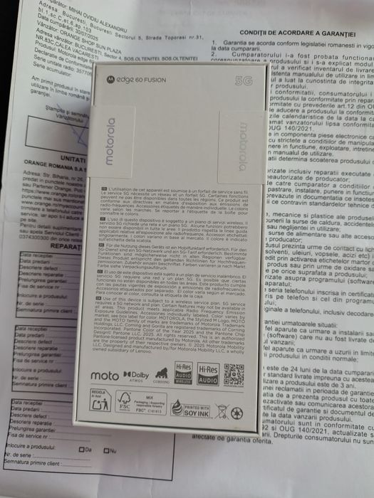Motorola Edge 60 Fusion sigilat cu garanție