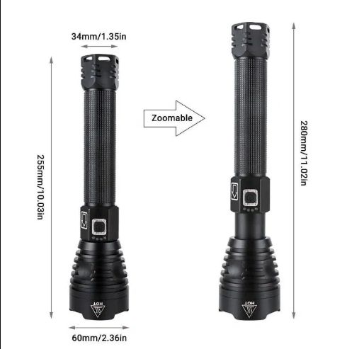 Lanterna Extrem de Puternica cu Led CREE P90 SUA cu incarcare USB