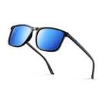 Ochelari de soare polarizați unisex Occhsouo, Protecție UV400 Albastru