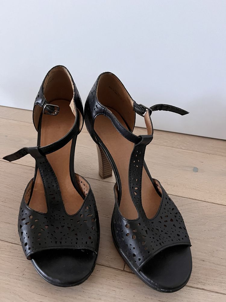 Sandale piele cu platforma