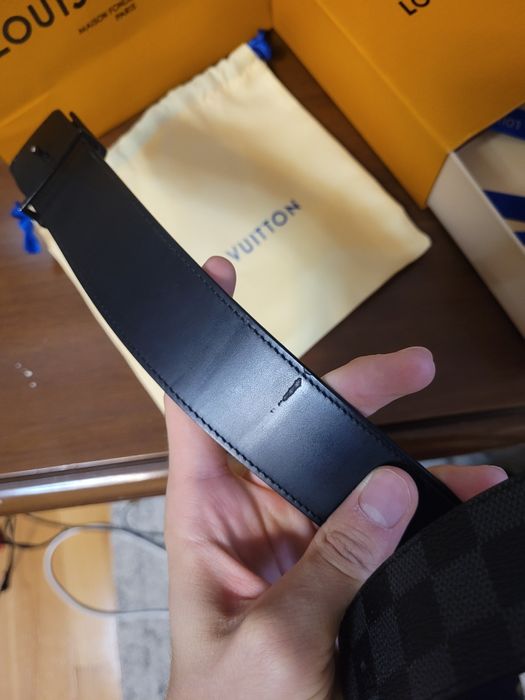 Curea LV barbati Damier Graphite