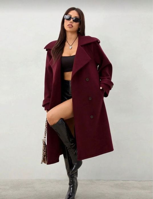 Бордо зимно палто