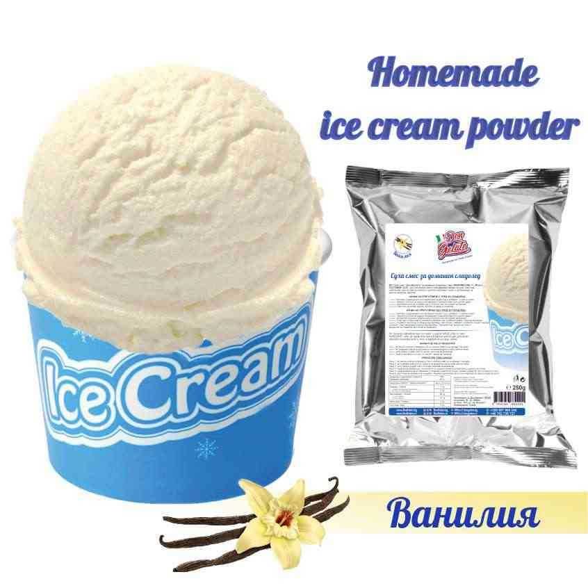 Praf pentru înghețată de casa Vanilie | Don Gelato ( 250g /1 L Lapte)