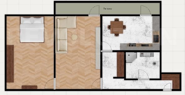 Двустаен апартамент в ж.к. Свобода