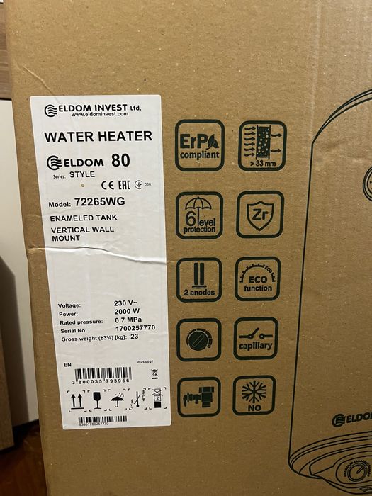Vând boiler electric nou