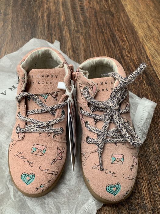 Papuci de piele intoarsa, Zara, fetite