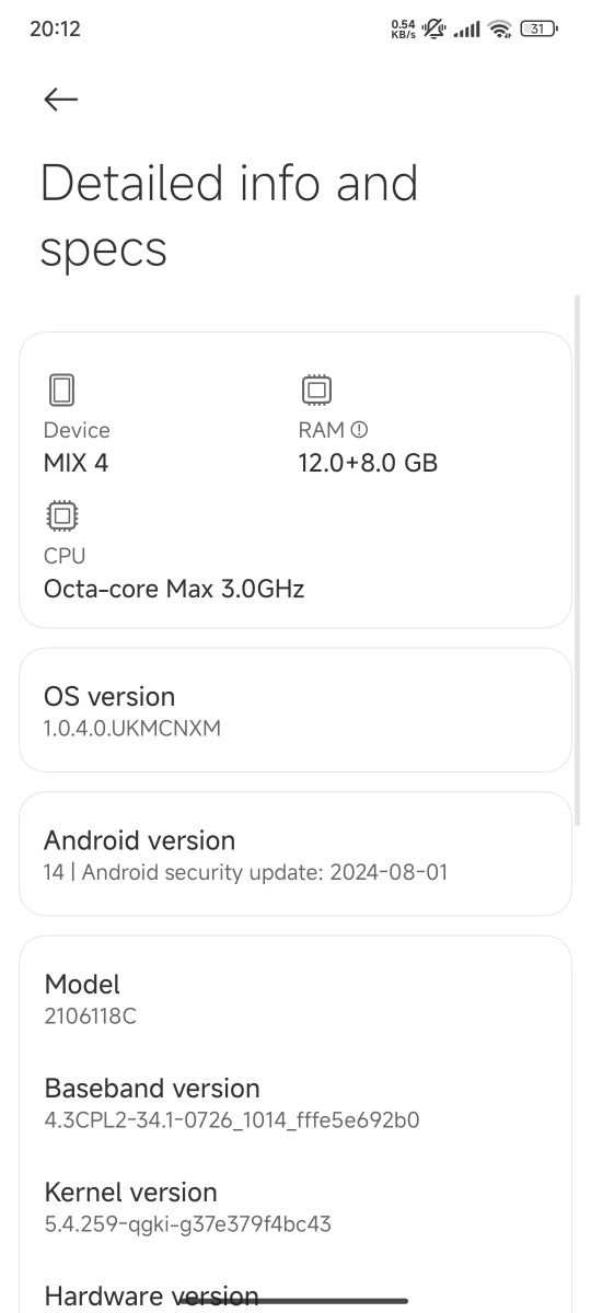 xiaomi mix 4 obmen