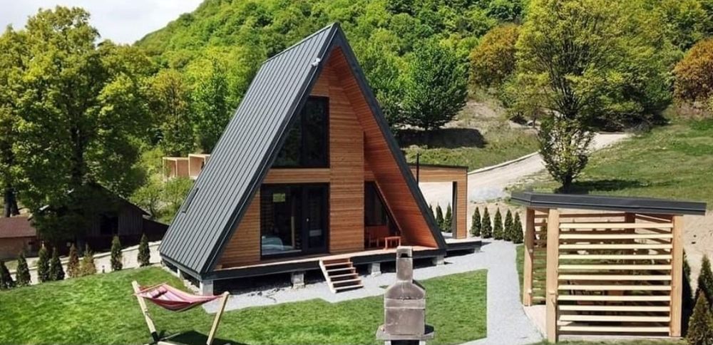 Cabane A-Frame din lemn