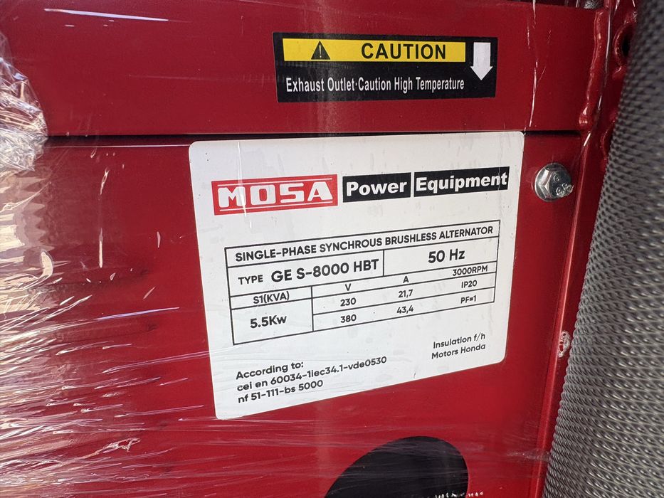 Generator curent 5,5 kw Nou