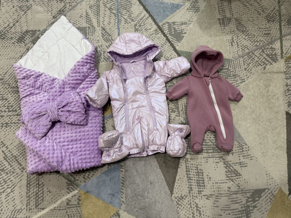 Зимний комплект для новорожденной