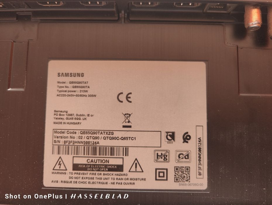 QLED телевизор 65 Инча SAMSUNG TV 4K 3840x2160 9 серия най-високия кла