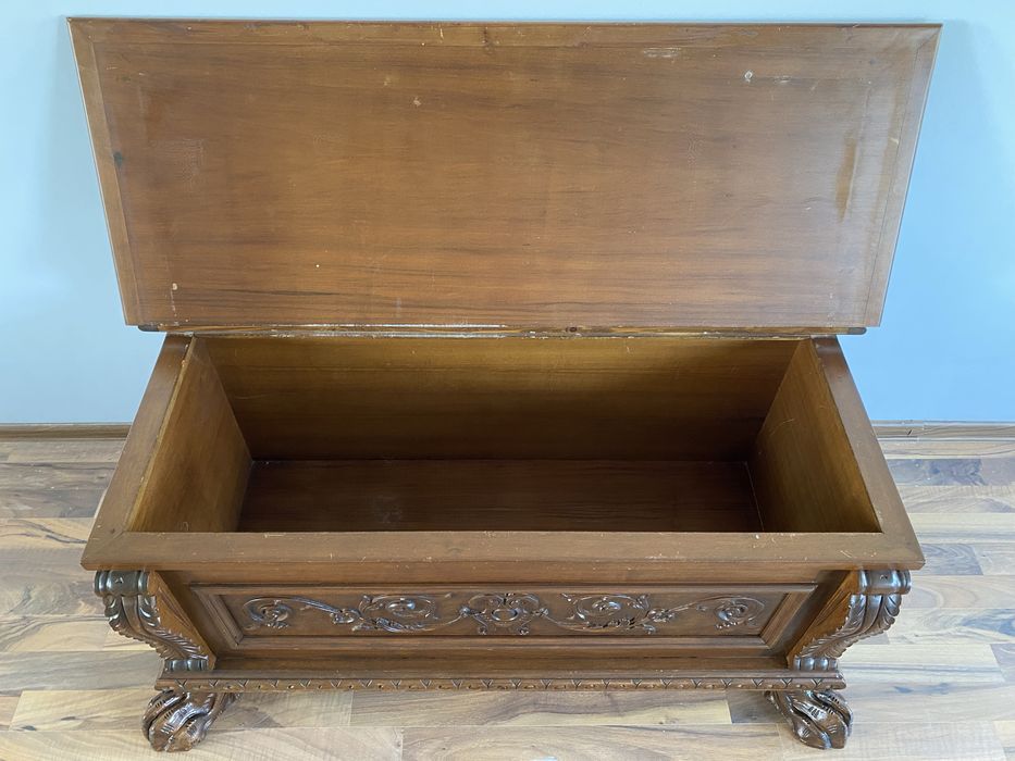 Cufar Lada Lemn Masiv Gheare Leu Vintage