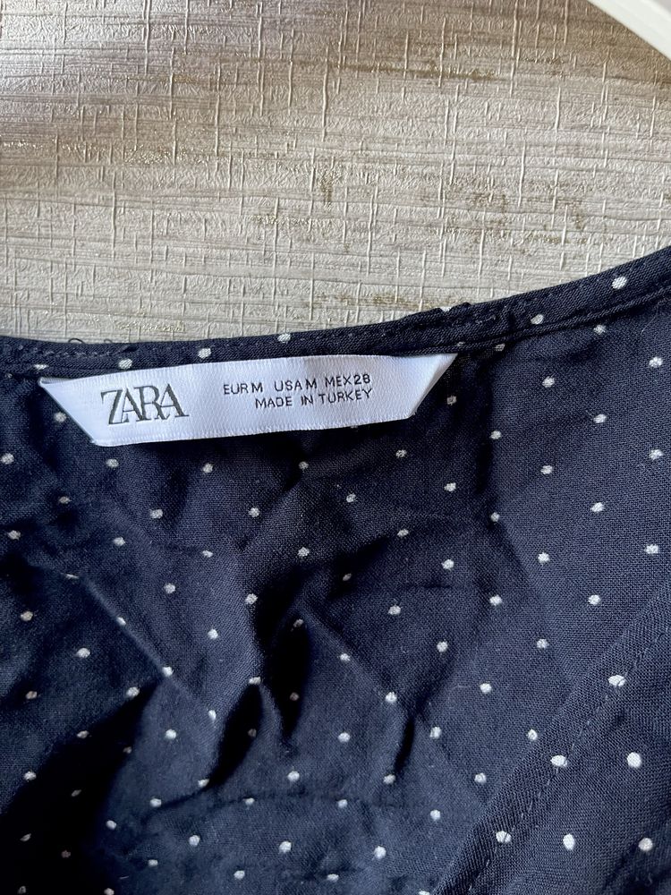 Къс черен топ ZARA