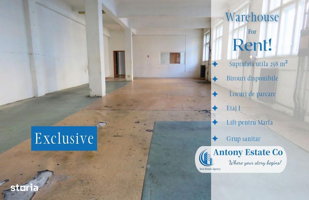 Hala, Spatiu Depozit de inchiriat, Central - Oradea