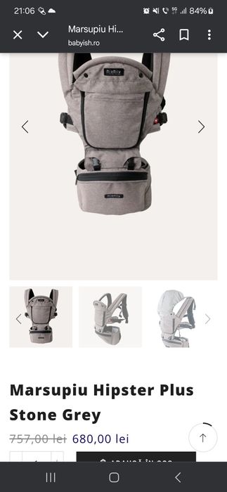 Marsupiu bebe Miamily