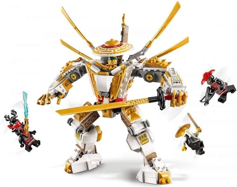 LEGO 71702 NINJAGO Legacy Golden Mech Action Figure with Lloyd, Wu and